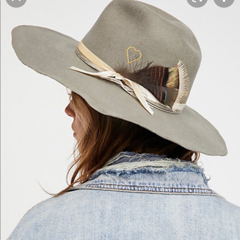 $272 VAN PALMA The JIMI Pink Wide Brimmed Felt Hat M Lack Of Color Free People